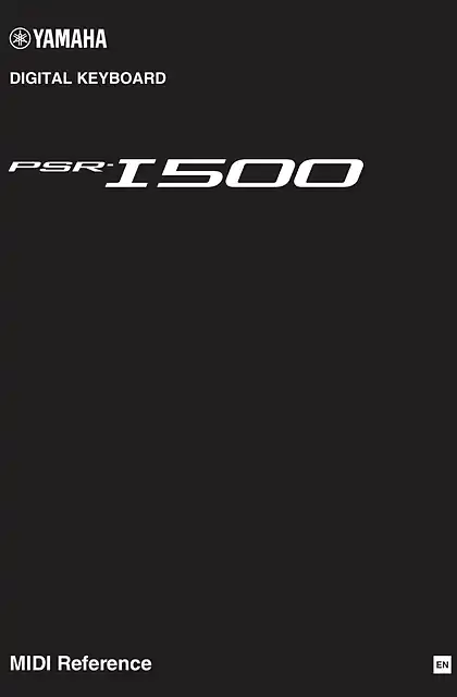 yamaha雅马哈PSR-I500 MIDI Reference